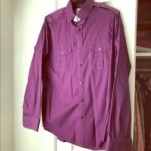 EXPRESS MK2 Fitted Button Down Shirt